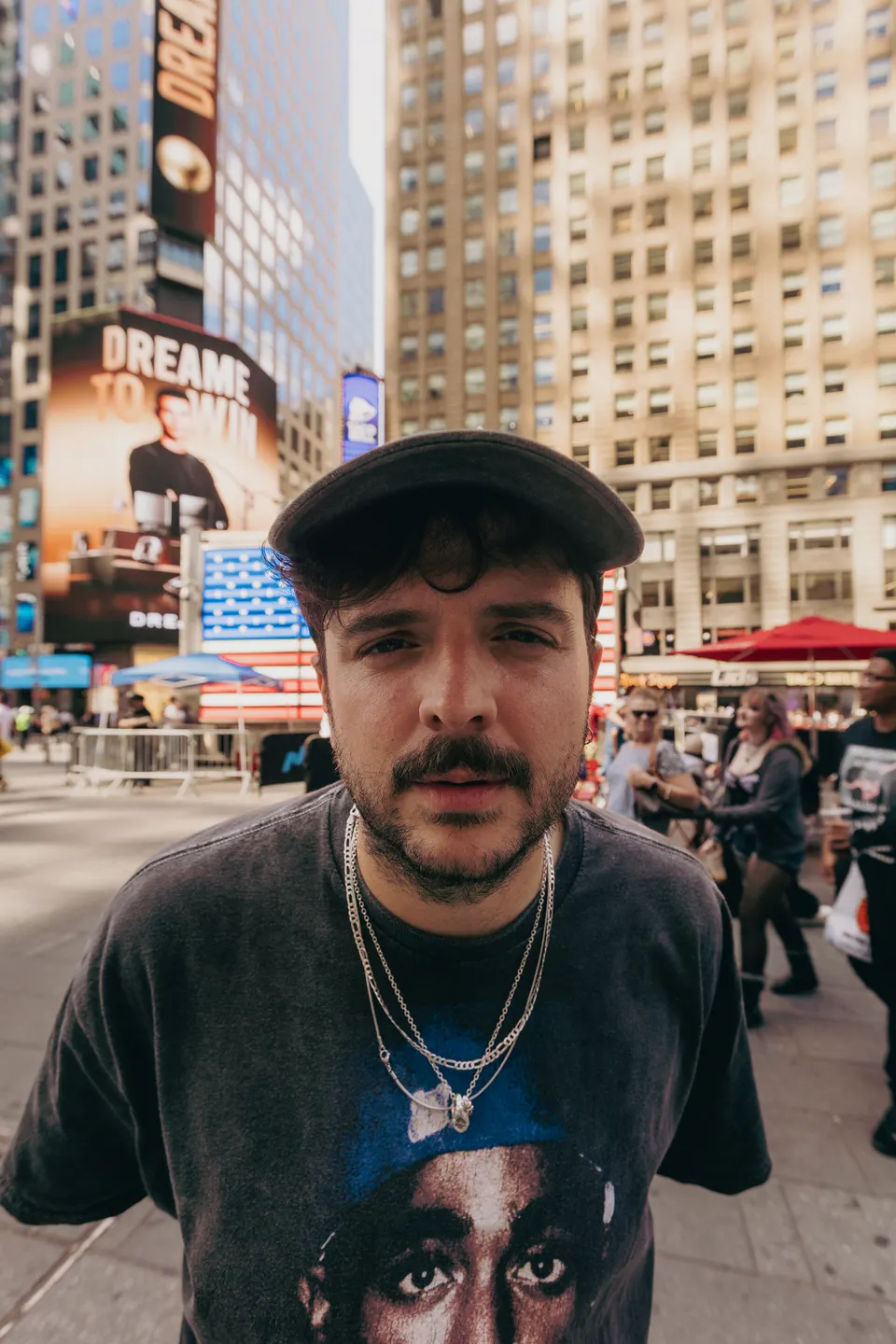 Meloko in Times Square, New York